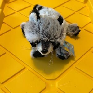 Adorable Gray and Black Webkinz Raccoon With Code